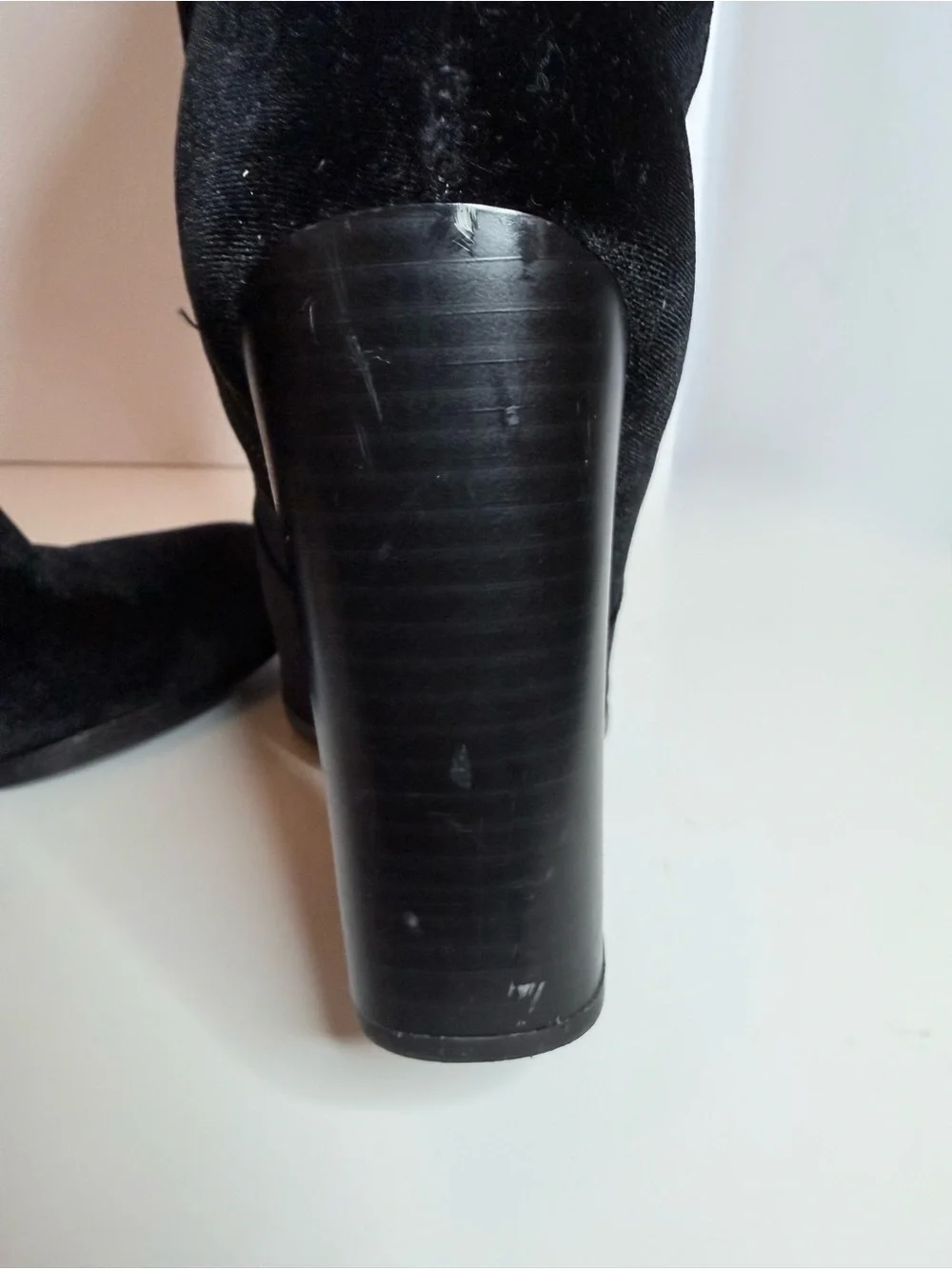 Sam Edelman Black Velvet Over-the-Knee Boots